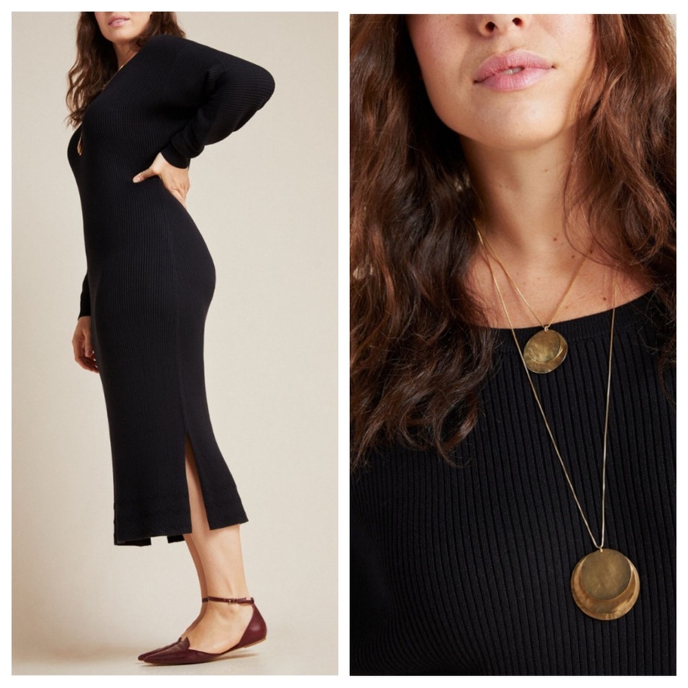 Anthropologie Shea Sweater Midi Dress View 2